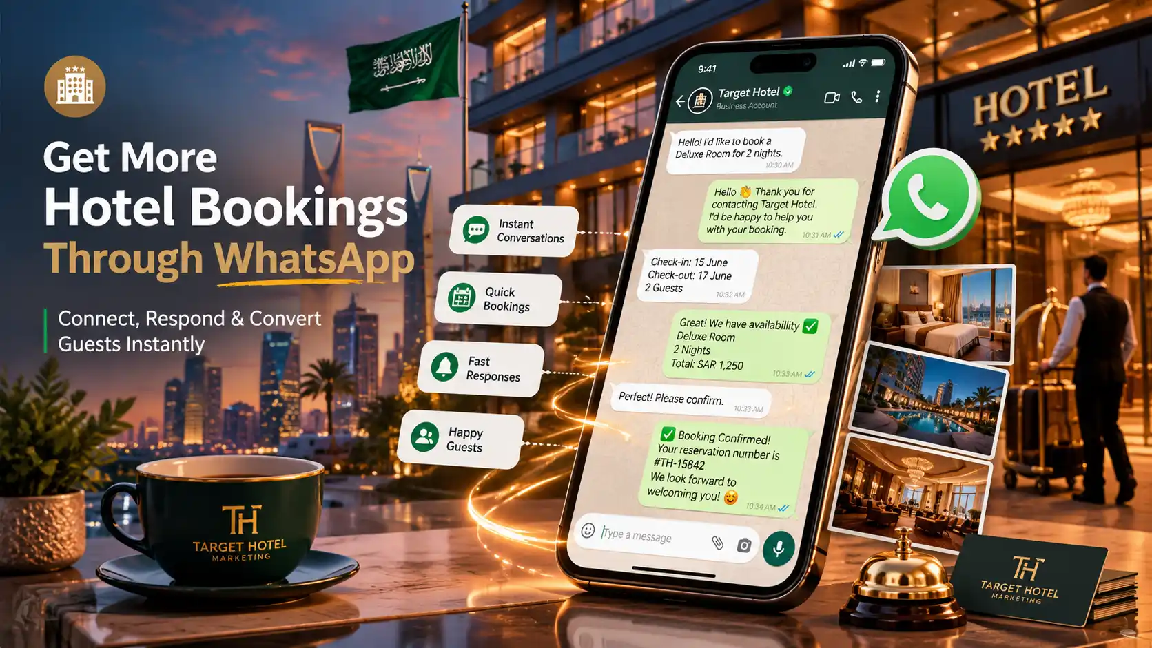 WhatsApp Marketing for Hotels in Saudi Arabia: Turning Inquiries into Bookings